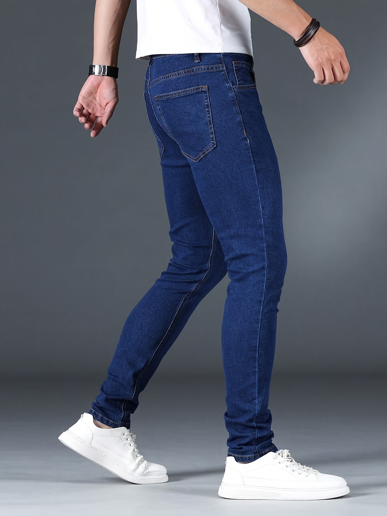 mens classic design skinny jeans