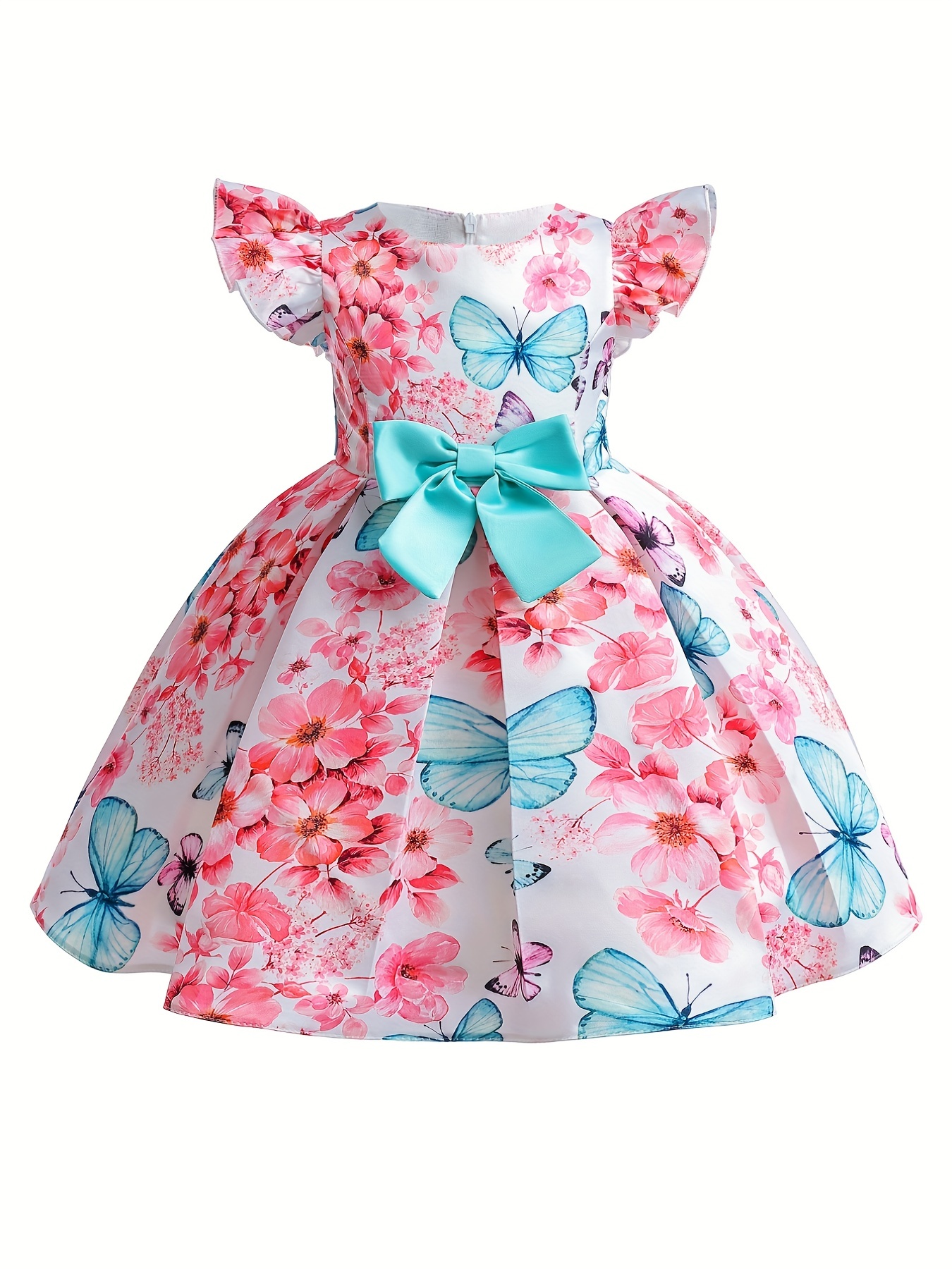 Girls Dress Summer Floral Princess Clothing Mesh costume Kids Baby Children  Party wedding Beautiful Dresses For Girl Clothes 3y