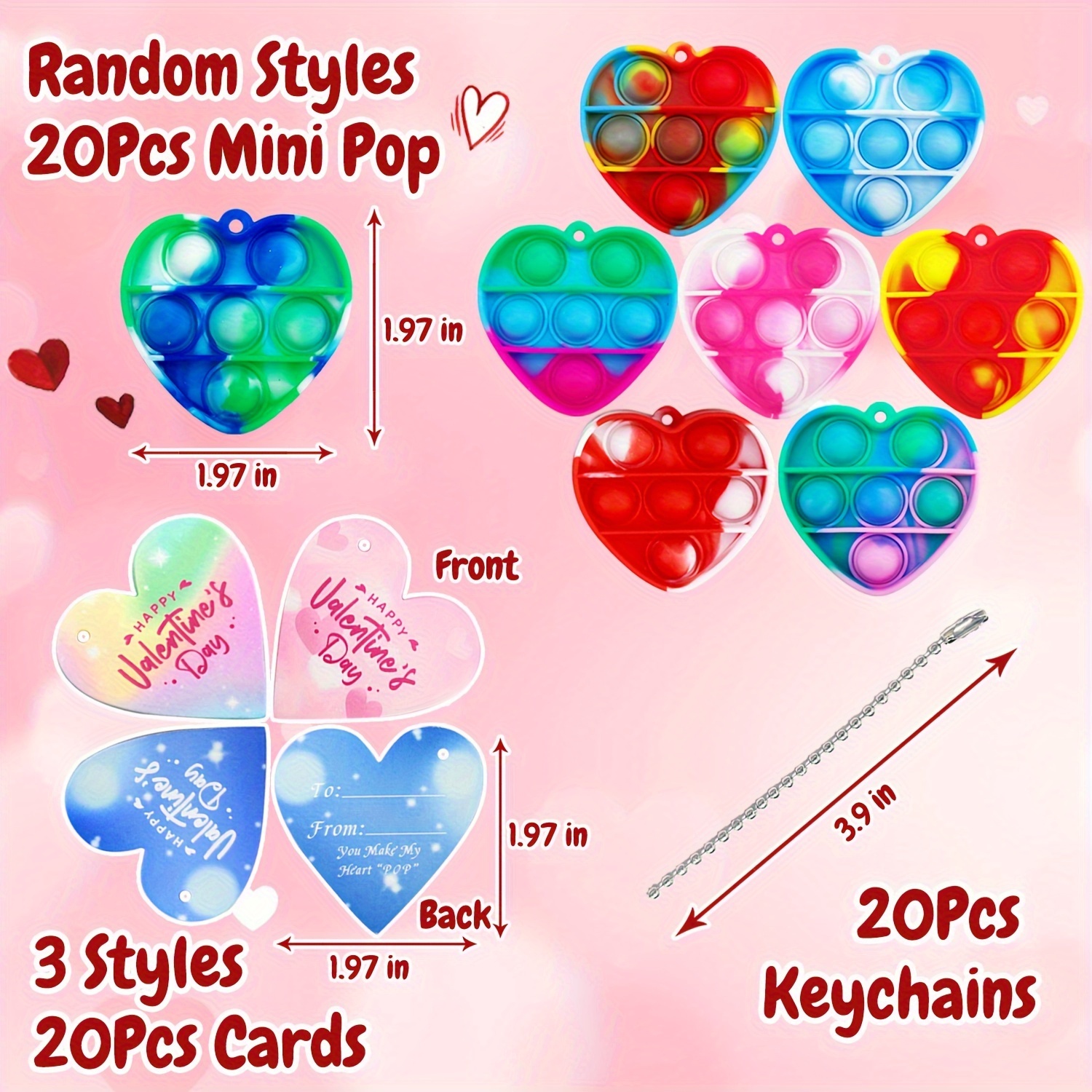 Valentines Day Gifts For Kids Mini Pop Toys valentines - Temu