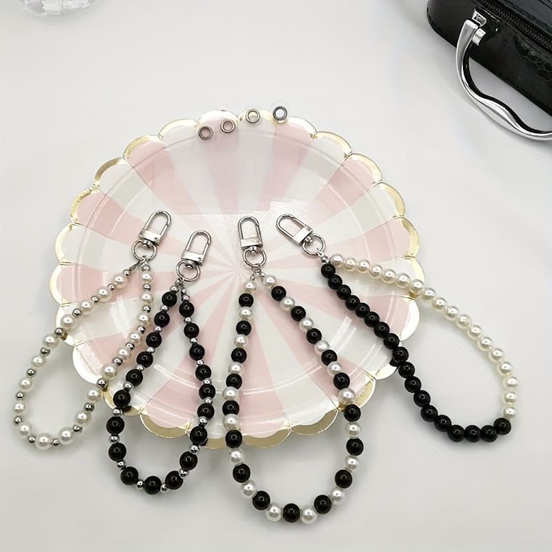 1pc Imitación Perlas Lanyard Mujeres Lanyards Cuentas - Temu