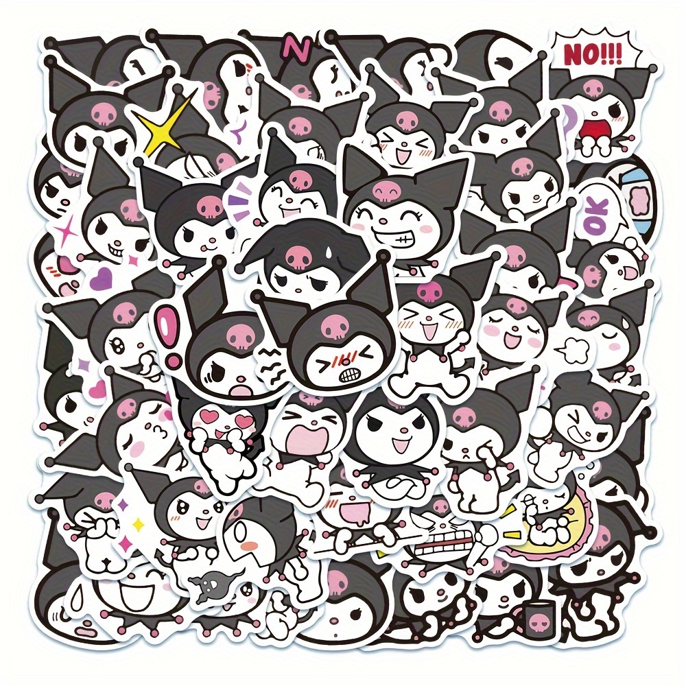 50pcs Cute Cartoon Cinnamoroll Sanrio My Melody Stickers For