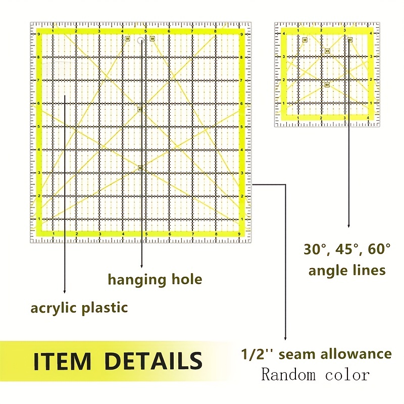 Acrylic Sewing Ruler #rl 4x Quilting Template Special Shaped - Temu
