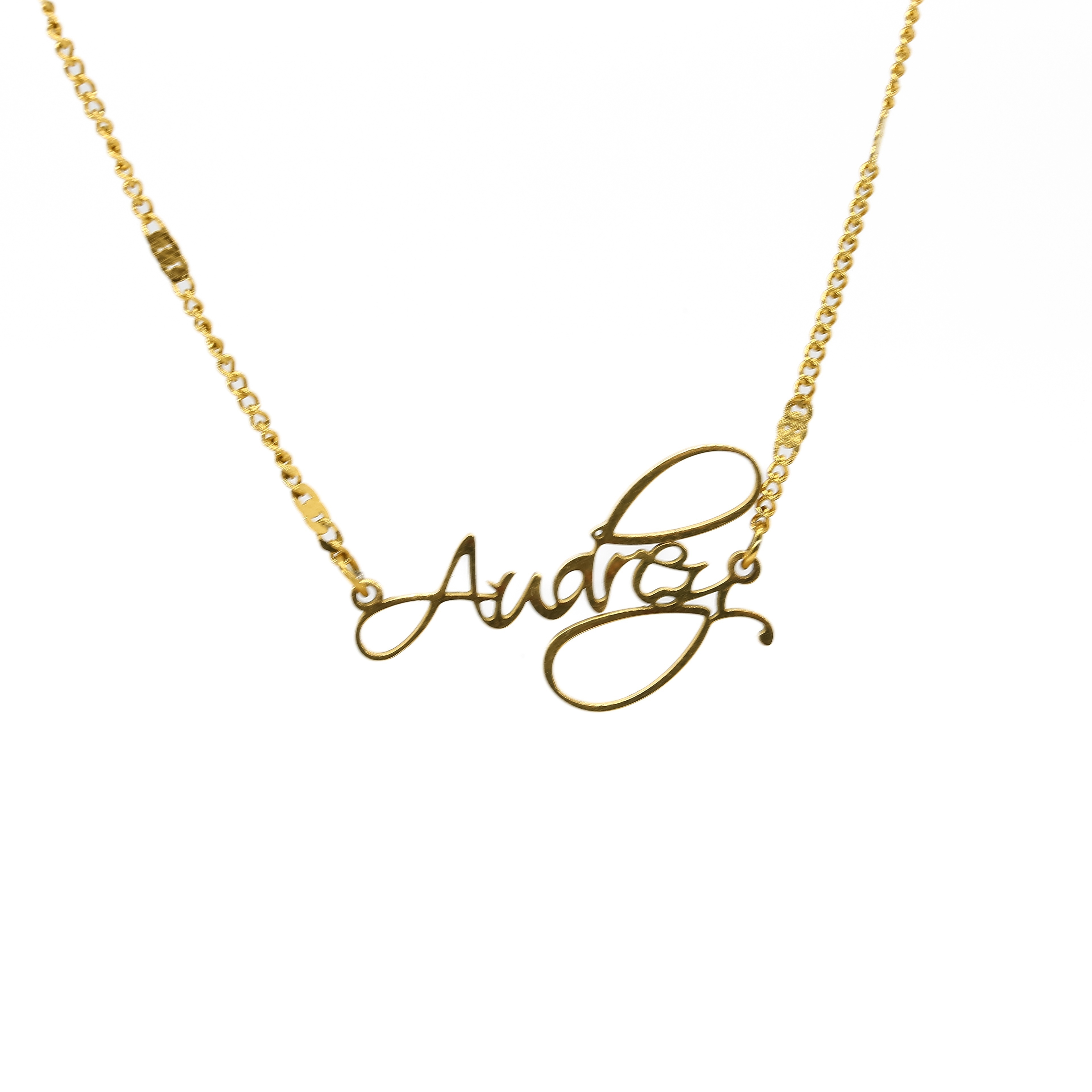 Fashionable Vintage Golden Letter Copper Alloy Necklace - Temu