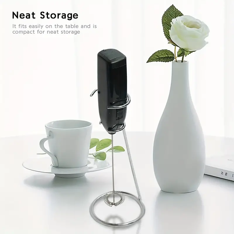 Stainless Steel Electric Milk Frother Storage Rack, Frother Stand