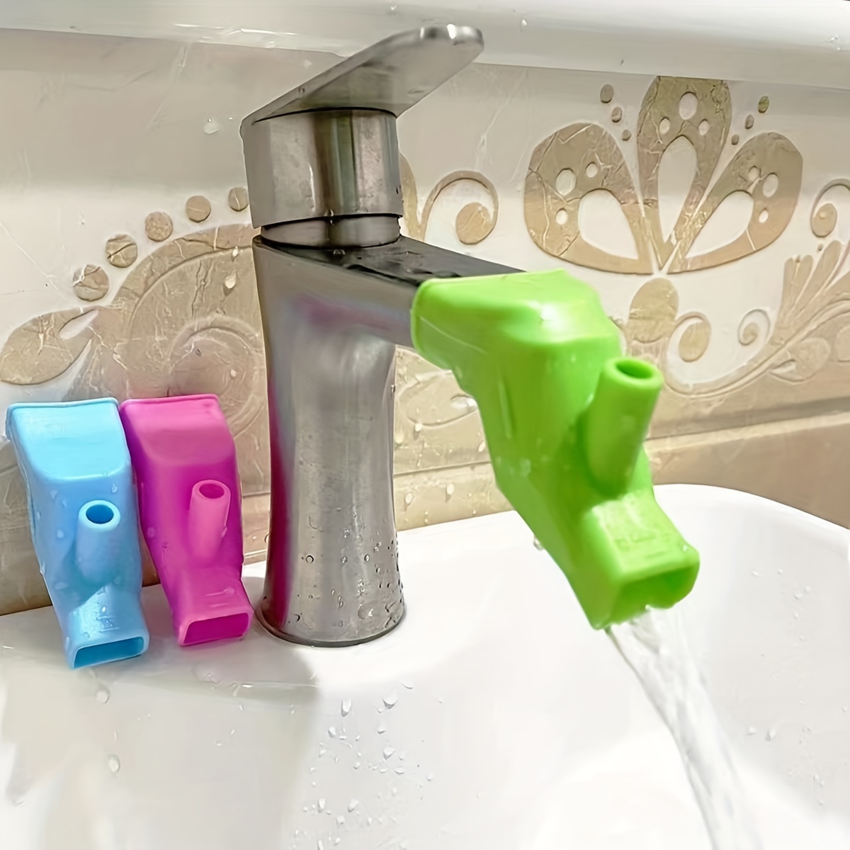 3pcs Rallonge de robinet pour enfants - Extension de robinet d'eau
