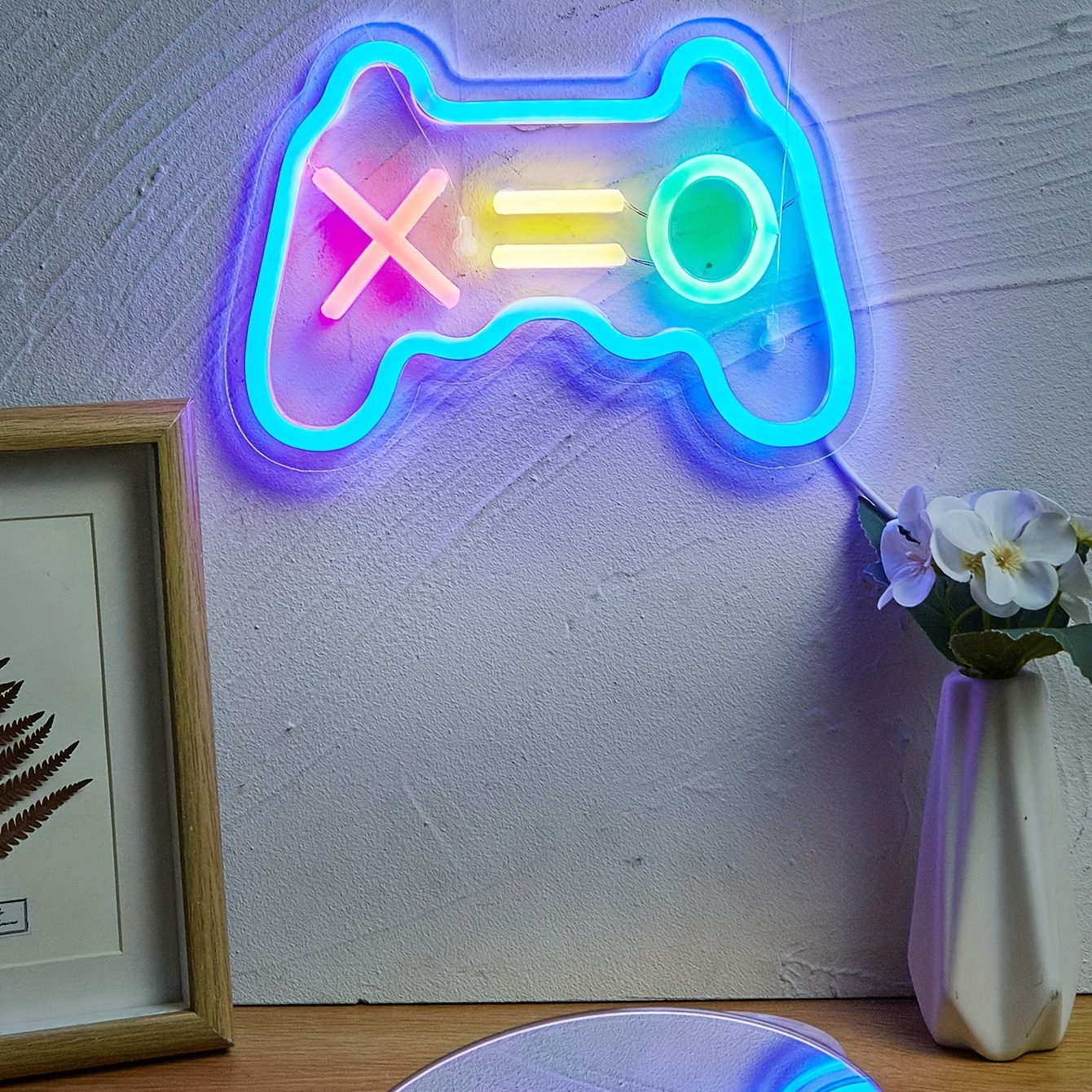 Game Pad Led Neon Sign Wall Table Decor Light Signs Usb - Temu