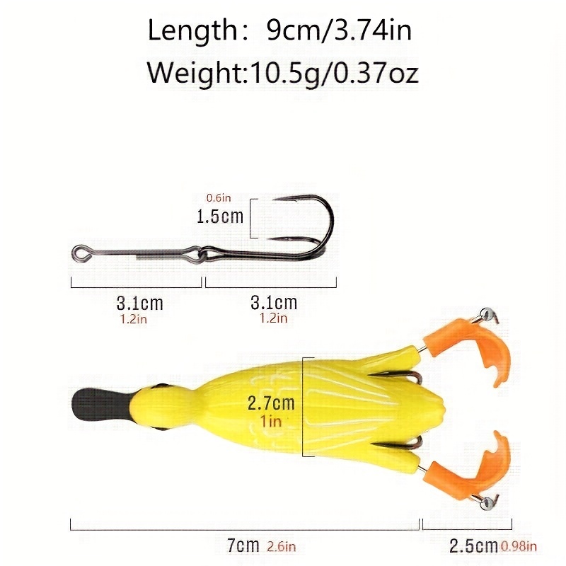 Bionic Propeller Duck Lure Artificial Soft Lure Fishing - Temu