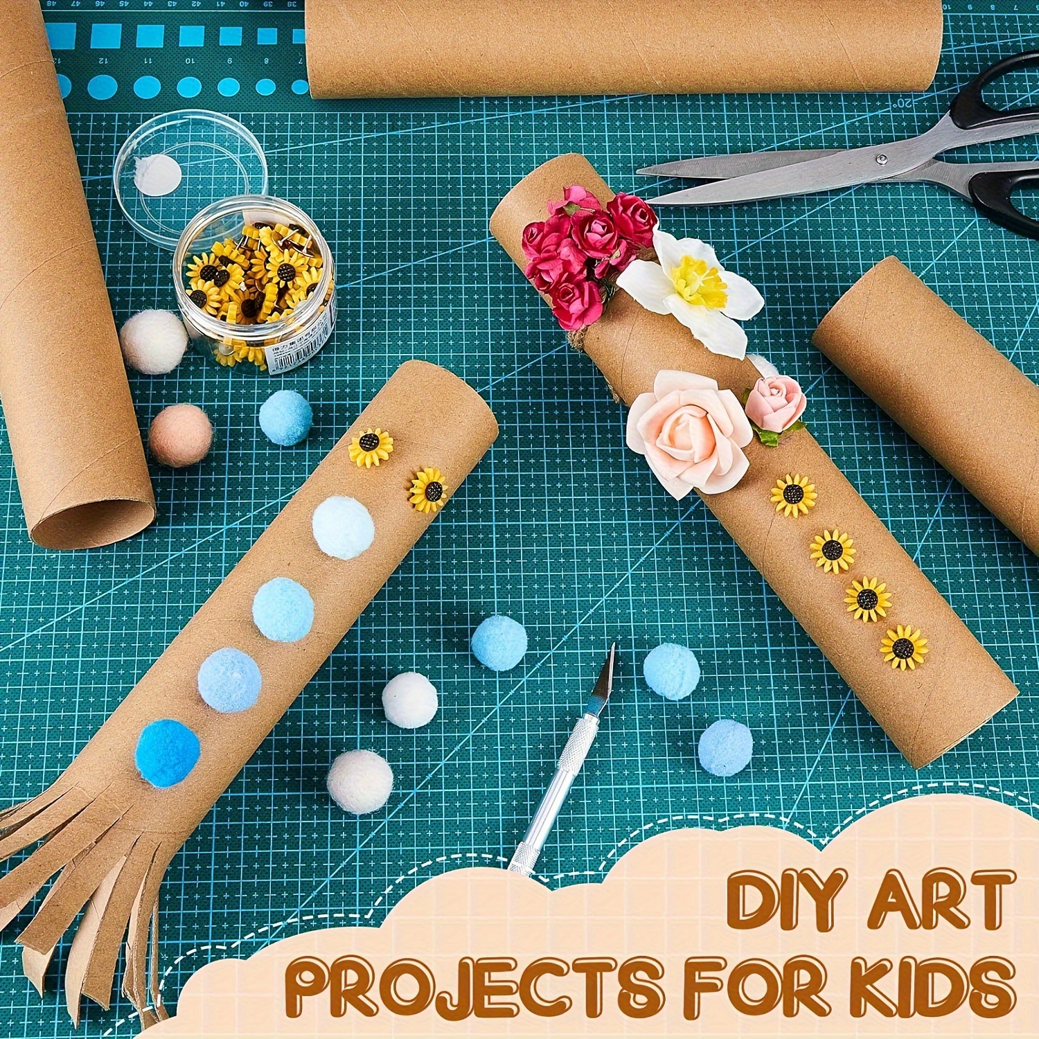 Roll Edge Paper Children's Handmade Diy Kindergarten Pleated - Temu