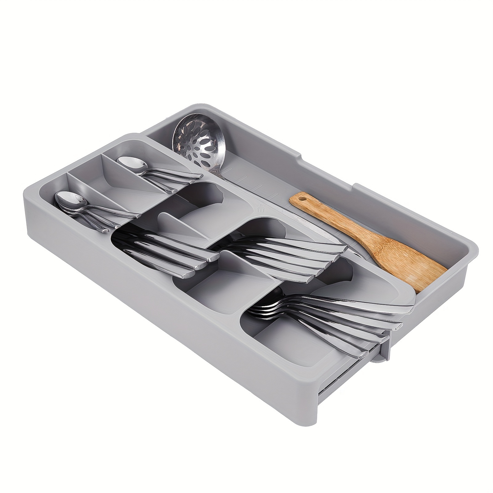 

Silverware Organizer Storage Tray, Cutlery Expandable Organizer For Kitchen Drawer Holding Flatware Spoons Forks For Restaurant Kitchen Eid Al-adha Mubarak