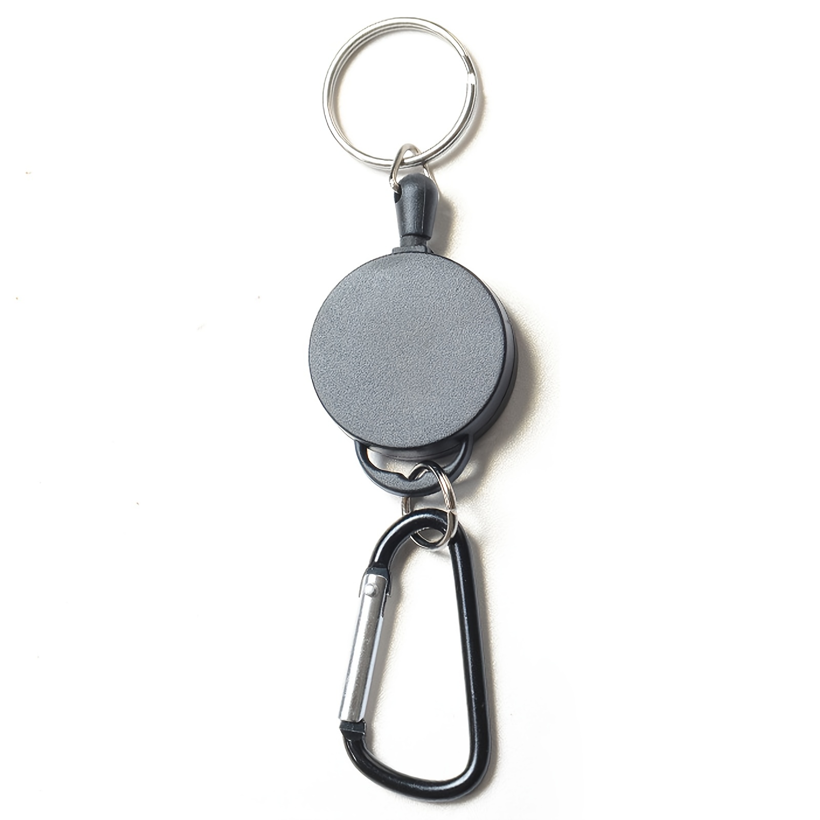 Porte-clés Paracord avec Mousqueton et Porte-clés, Crochet D'anneau  Utilitaire de Lanière Tressée pour Accessoires de Sac Molle de Randonnée de  Campin rouge noir