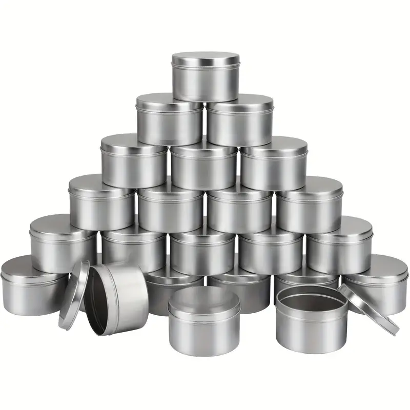 Container Sets Candle Jar Heaven Earth Lid Candle Tins Round - Temu