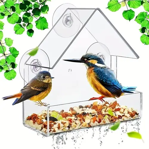 Mangeoires À Oiseaux En Plastique 1pc Pour Lextérieur - Temu Canada
