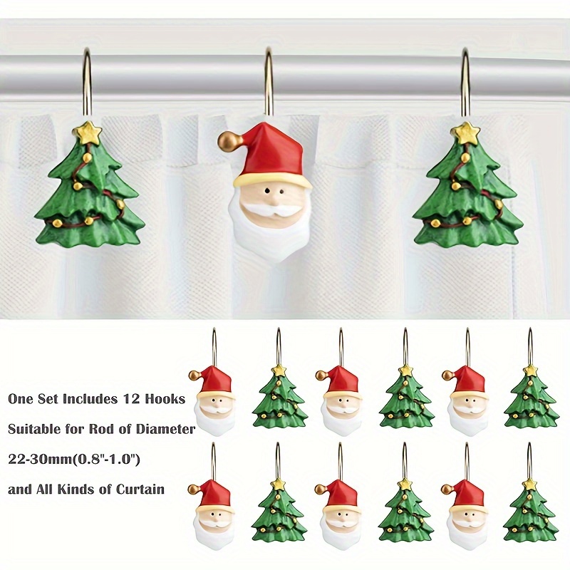 Christmas Bathroom Hook Resin Santa Claus Christmas Tree - Temu