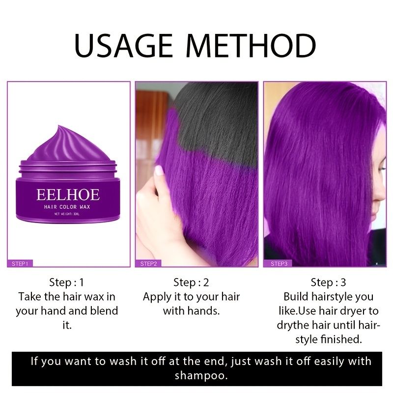 Washable Hair Coloring Wax Disposable Hair Style Colors Mud Cream Fashion Hair Style Wax For Halloween Party Cosplay Easy To Clean | Check Out Today's Deals Now | Temu Canada Washable Hair Coloring Wax Disposable Hair Style Colors Mud Cream Fashion Hair Style Wax For Halloween Party Cosplay Easy To Clean | Check Out Today's Deals Now | Temu Canada