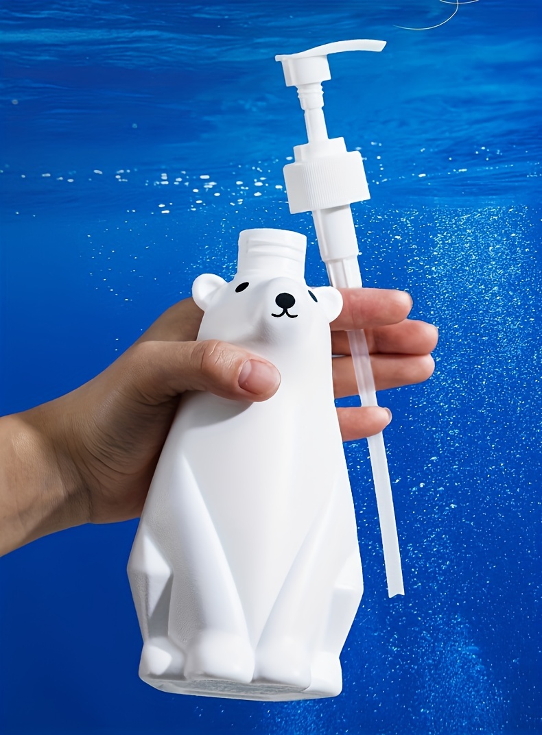 1pc Cute Bear Foaming Soap Dispenser Pump Bottle for Kitchen or