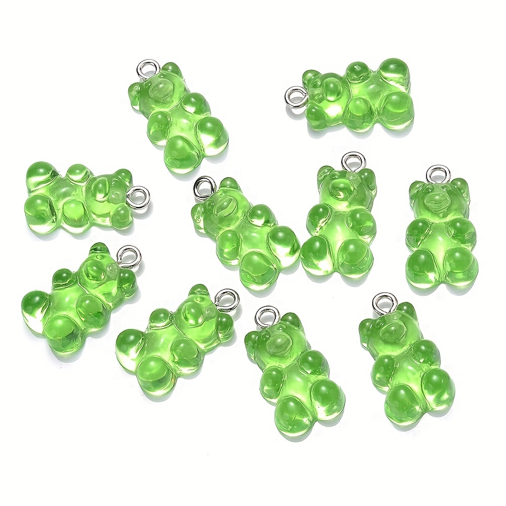 Resin Little Bear Transparent Gummy Bear Charms Mixed Color - Temu