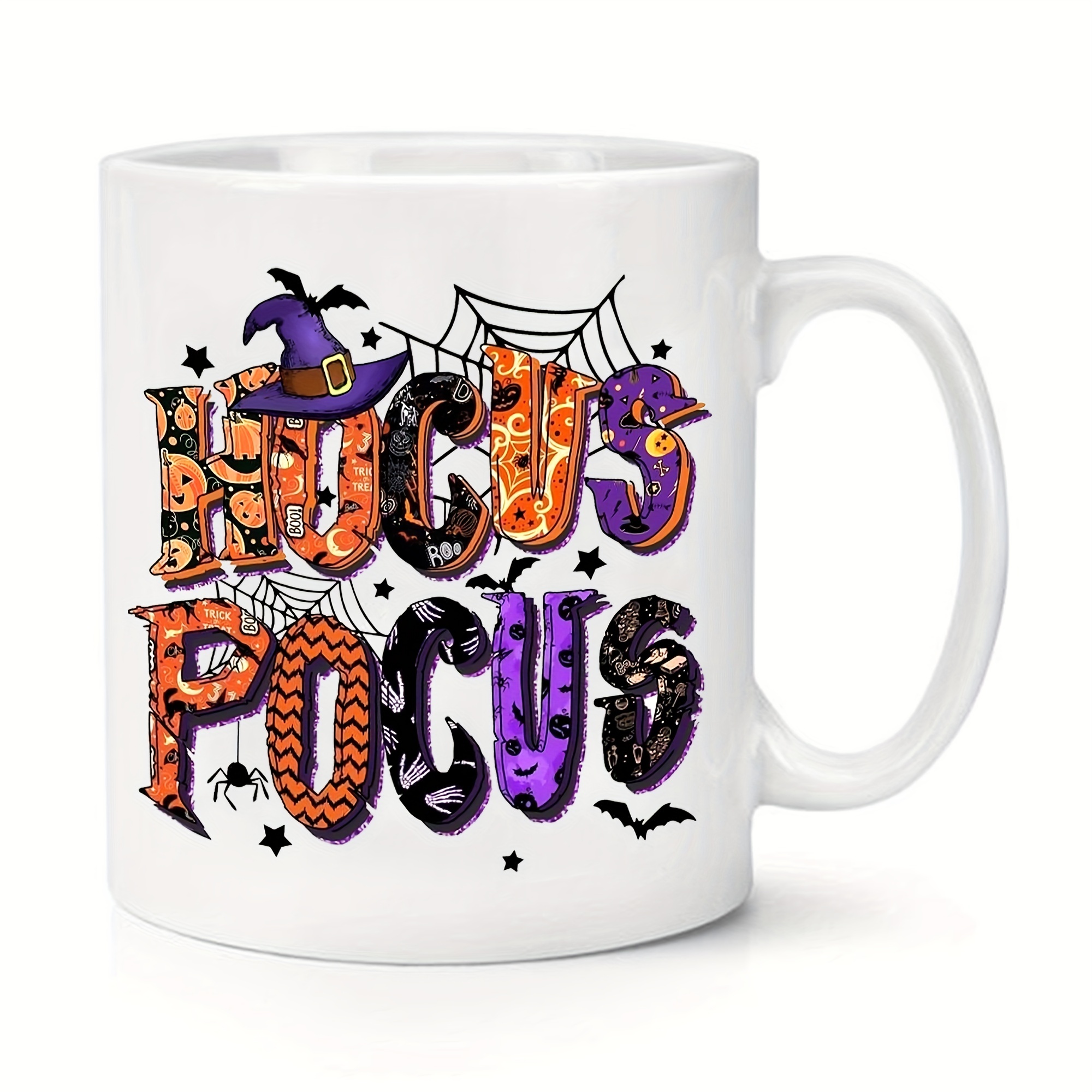 1pc We Are All Mad Here Halloween Ceramic Coffee Mug 11oz Gift For Men  Women Halloween Christmas Birthday Mother Father Friends