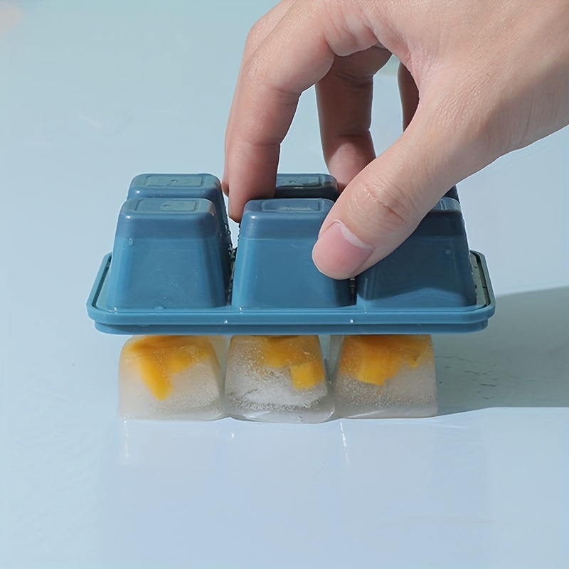 Four Stackable Ice Cube Trays For Freezer (Stack Empty or With