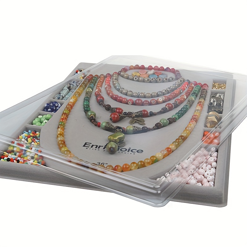 Diy Beading Tray Bracelet Necklace Bead Design Board - Temu