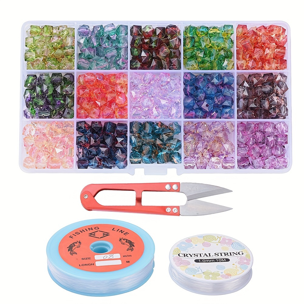 Acrylic Beads With Tools And Elastic Thread Bead For - Temu Australia