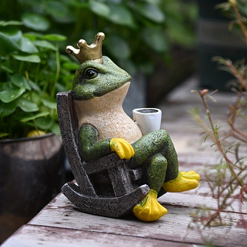 Resin Mini Frogs Statue Cute Frog Miniature Figurines For - Temu