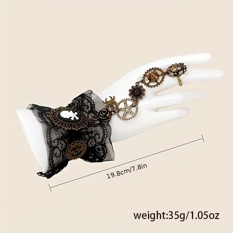 Halloween Jewelry Ladies Elegant Gothic Steampunk Lace Black - Temu