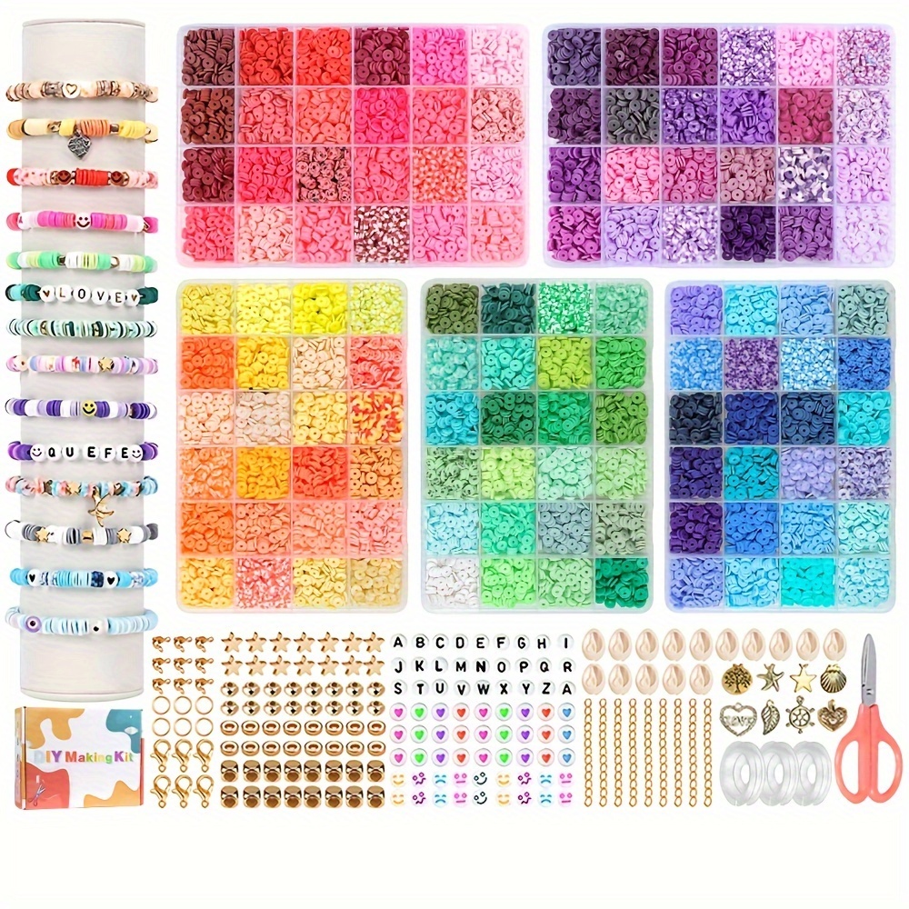 15600pcs/set 156 colors Clay Bead for Jewelry Making Kit for Woman