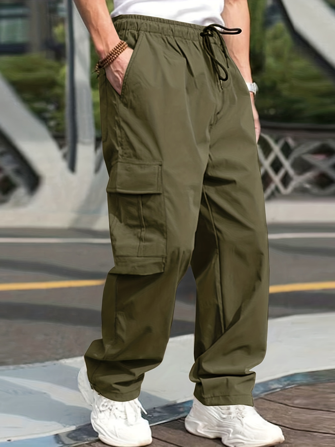 2023 Spring/Summer Mens Military Style Khaki Leggings High Quality