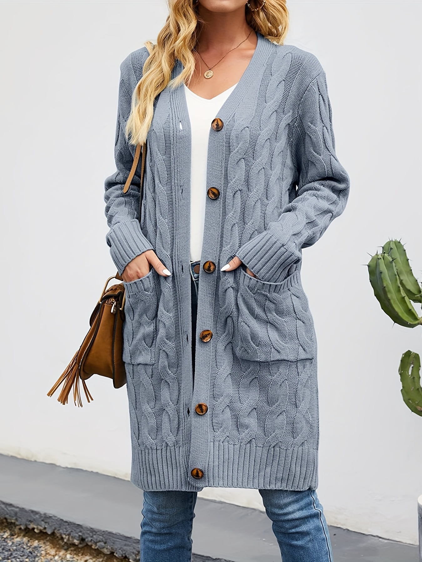 Ladies oversized cheap cardigan