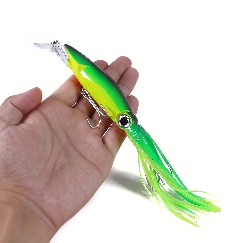 1pc 40g Artificial Squid Fishing Lure With Tentacles For Sea