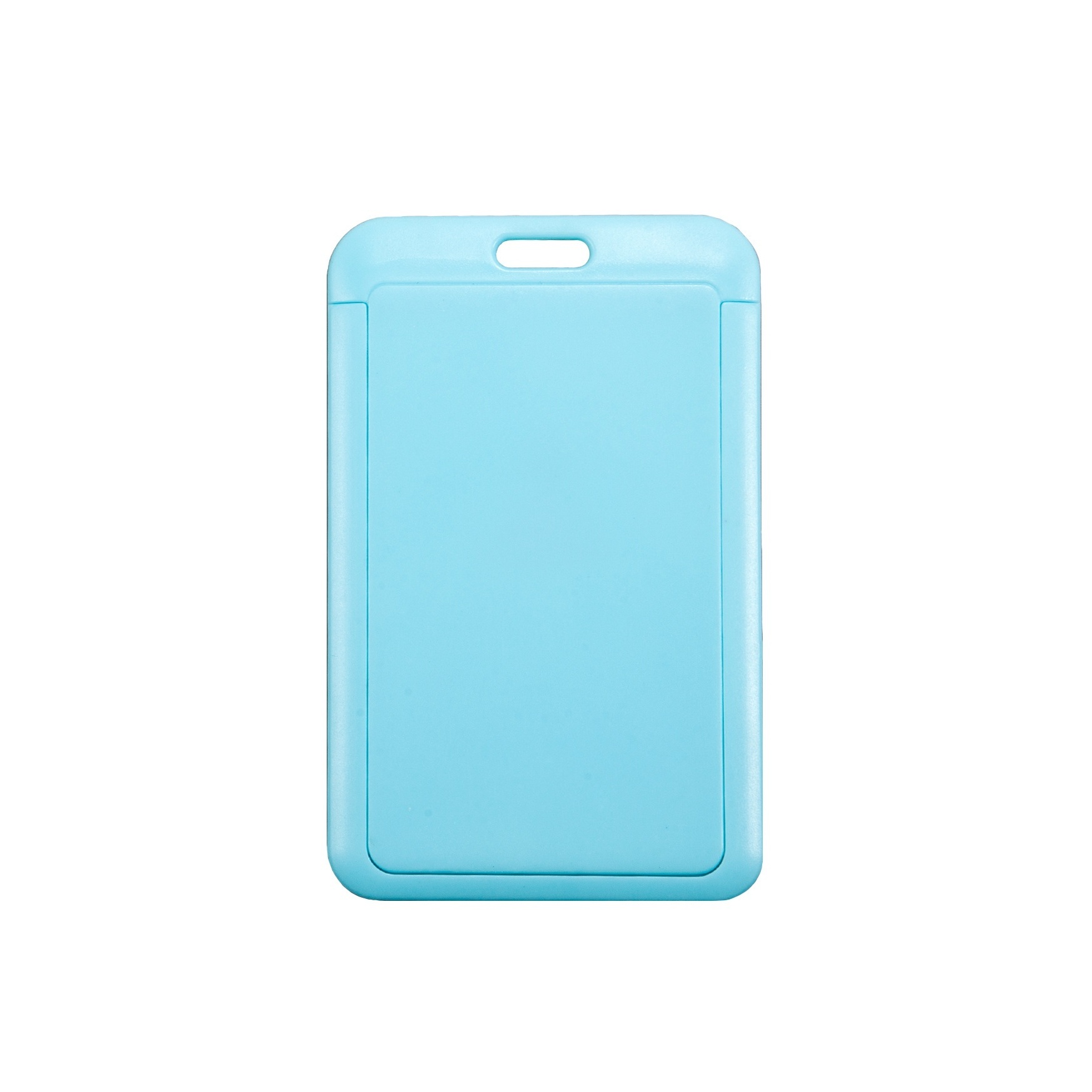 Plastic Blue Photo ID Card Holder, For Office