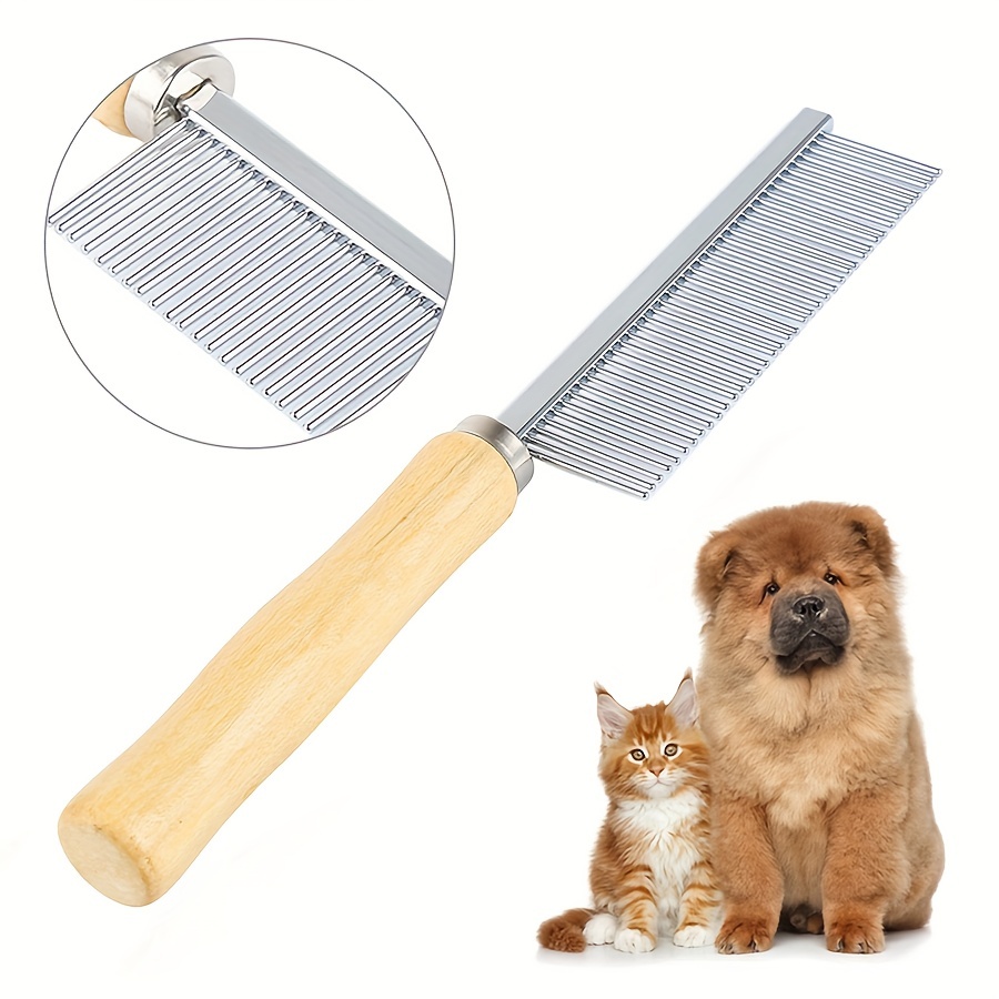 Buy Pet Dog Cat Hair Fur Shedding Trimmer Grooming Rake Comb Tool Trimmer  Grooming Comb Brush Comb Rake Hair Shedding Flea For Pet Cat Dog Pet Single  Row Needle Comb (Red, as