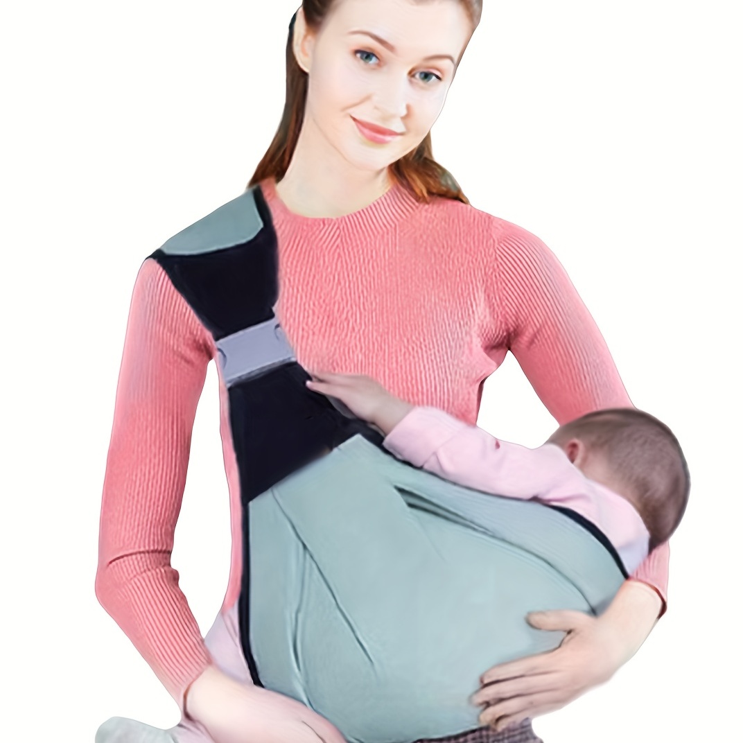 Baby Carriers,portable Sling For Infants,ergonomic One Shoulder  Labor-saving Baby Half Wrapped Sling,adjustable Baby Carrier Wrap Shoulder  Straps A (