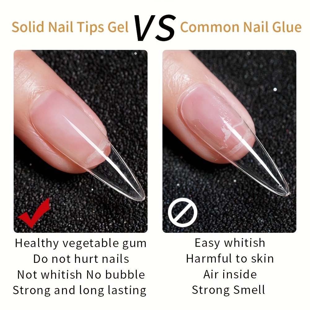 Nail Patch Solid Gel Adhesive Uv Gummy Gel False Nail Glue Nail