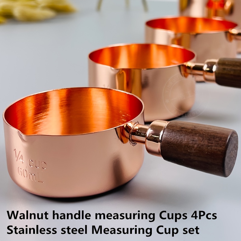 Measuring Cups And Spoons Wooden Handle With Metric And - Temu