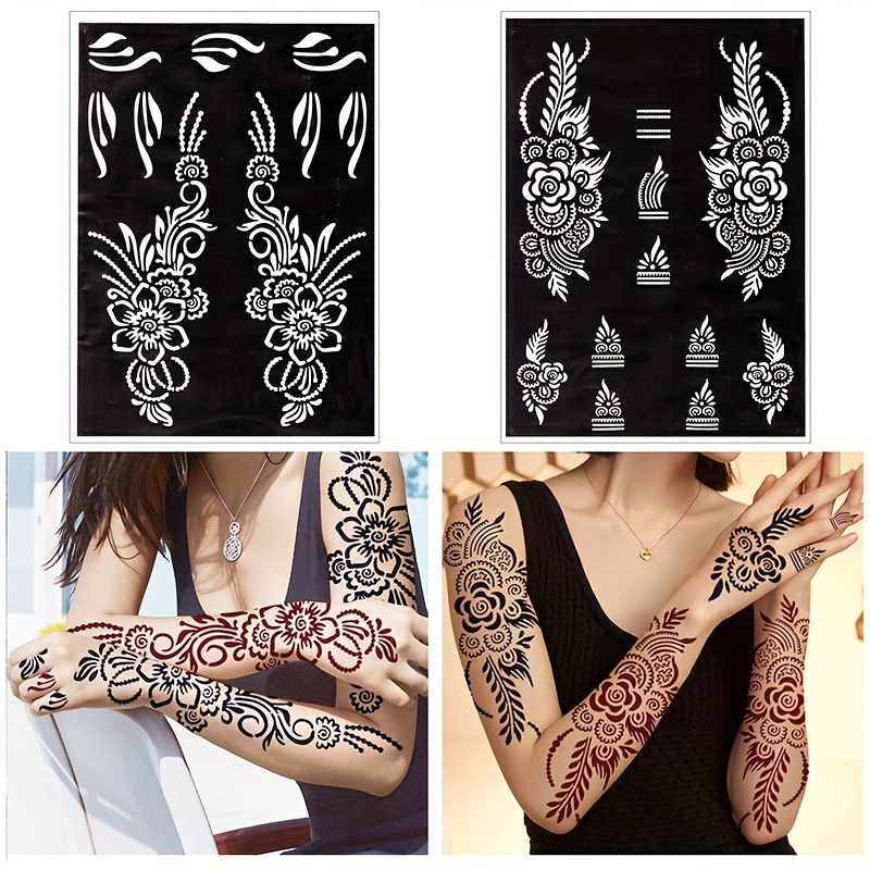 302 PCS Original and Exclusive Semi-Permanent Tattoo Stencils in a Premium  Book. Including Letters and Numbers. Jagua/Henna/Glitter Girls&Boys Tattoo  Stencil Temporary Tattoos for Women Body Art