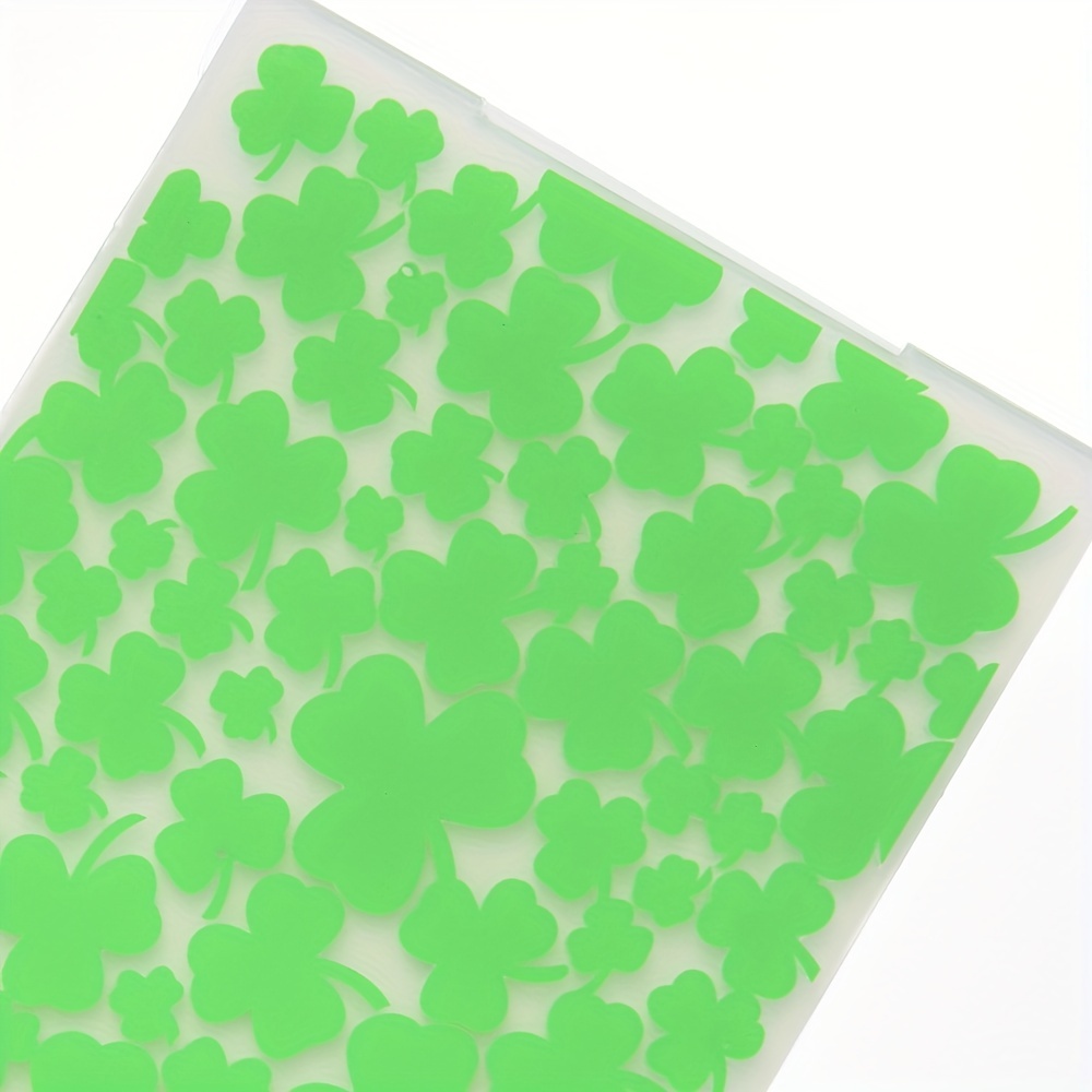 Lucky Leaf 3d Plastic Embossing Folders Template For Diy - Temu