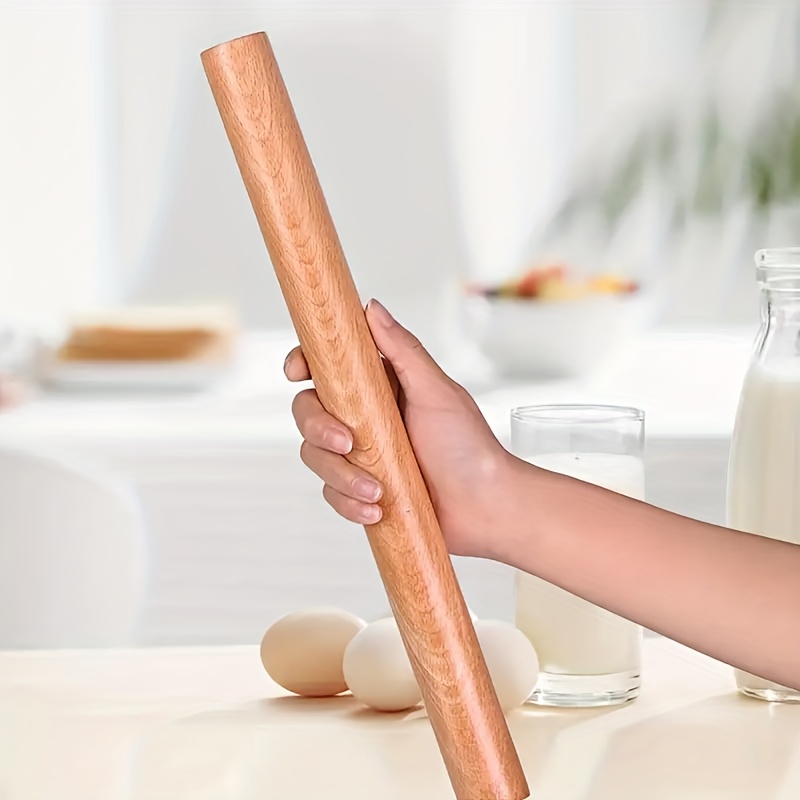 Solid Wood Rolling Pin for Pizza, Pie, Cookies, Noodles - Kitchen Gadgets