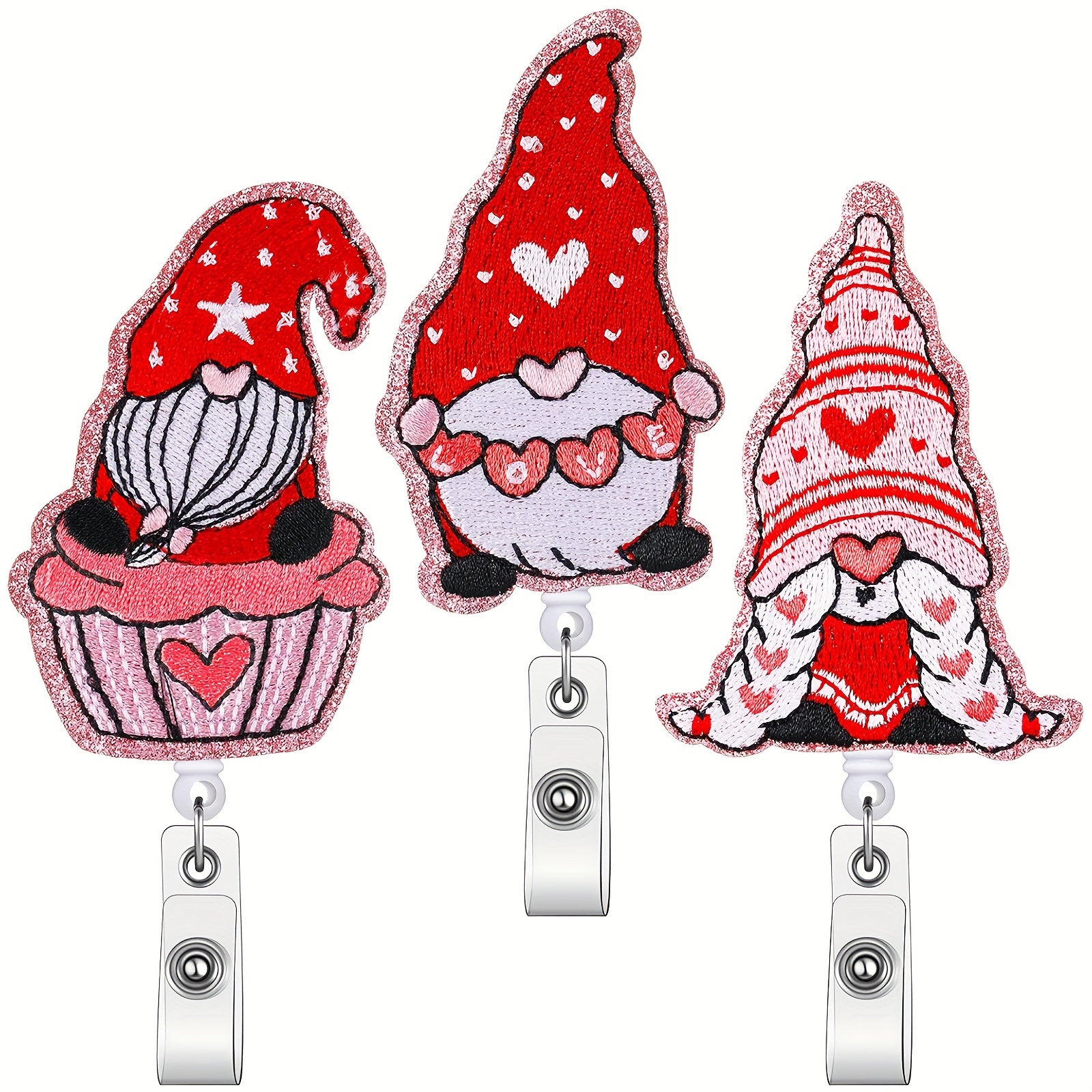 Valentine's Day Felt Heart Elderly Zipper Retractable - Temu