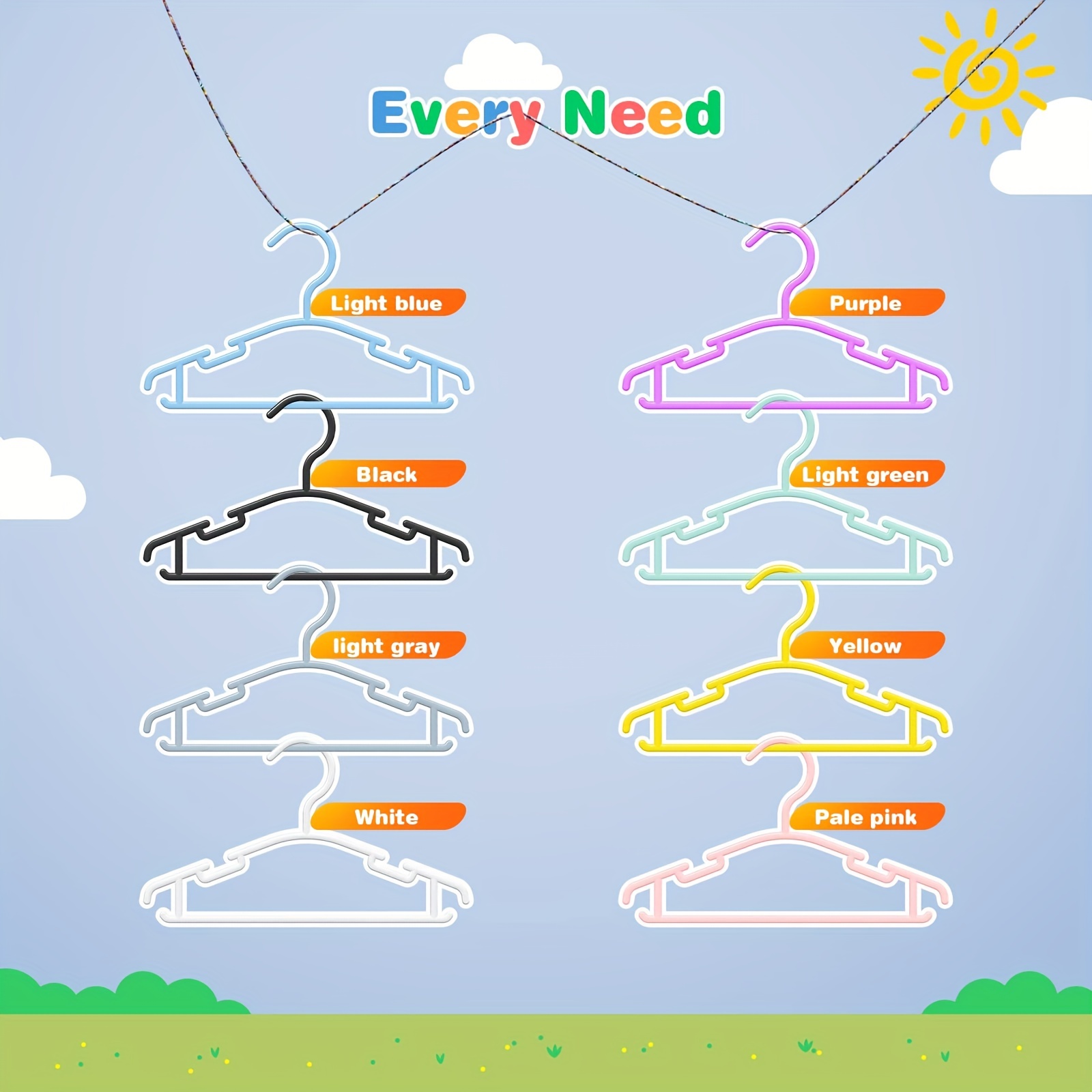 Multi color Optional Hanger Small Hanger Plastic Hanger - Temu