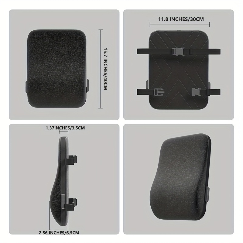 Car Adjustable Hard Support Lumbar Support, Suitable For Long Driving - Temu