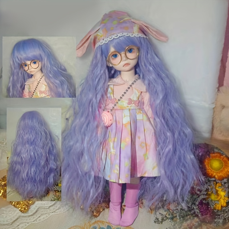 1/3 1/4 1/6 Bjd Wig Hair For Dolls Girls Accessories Toy - Temu