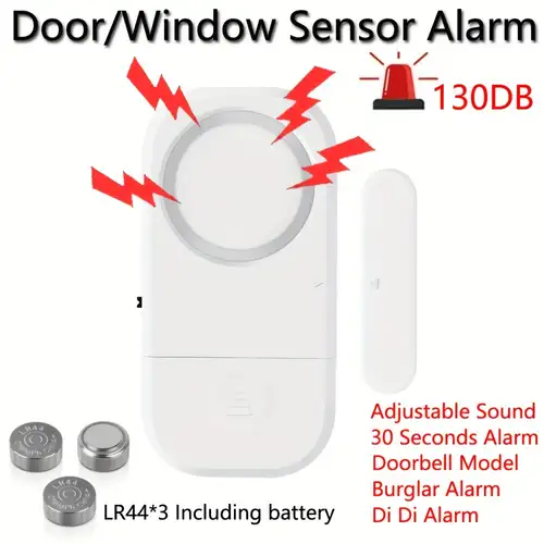 Allarme porta sensore magnetico WiFi con allarme suono/luce e durata  regolabile 