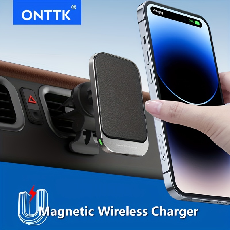 Car Wireless Charger Auto Car Mount Phone Holder Stand - Temu