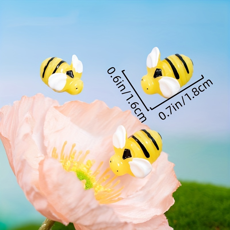 Tiny Craft Bees Small Plastic Resin Bumble - Temu