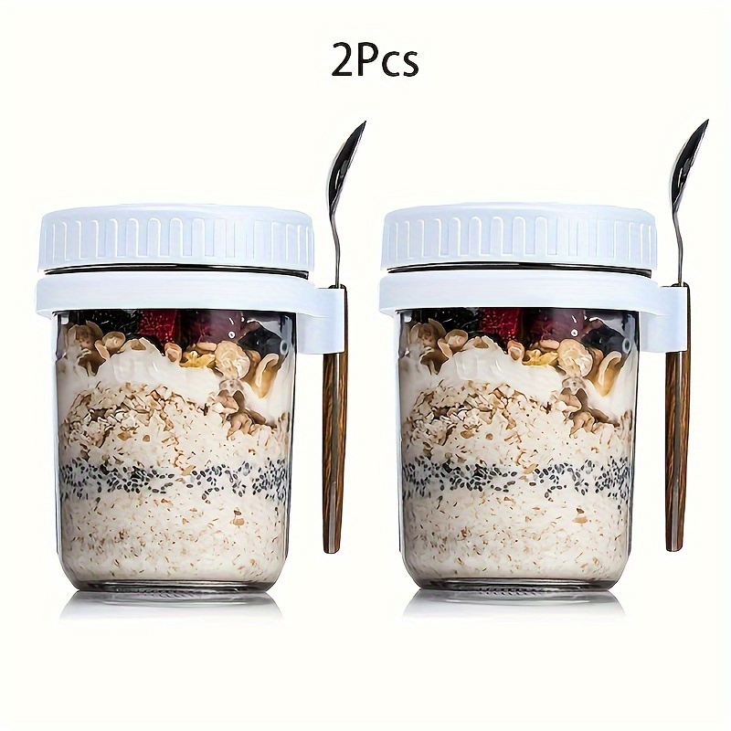 1pc Breakfast Oatmeal Cereal Nut Yogurt Salad Cup Sealed - Temu