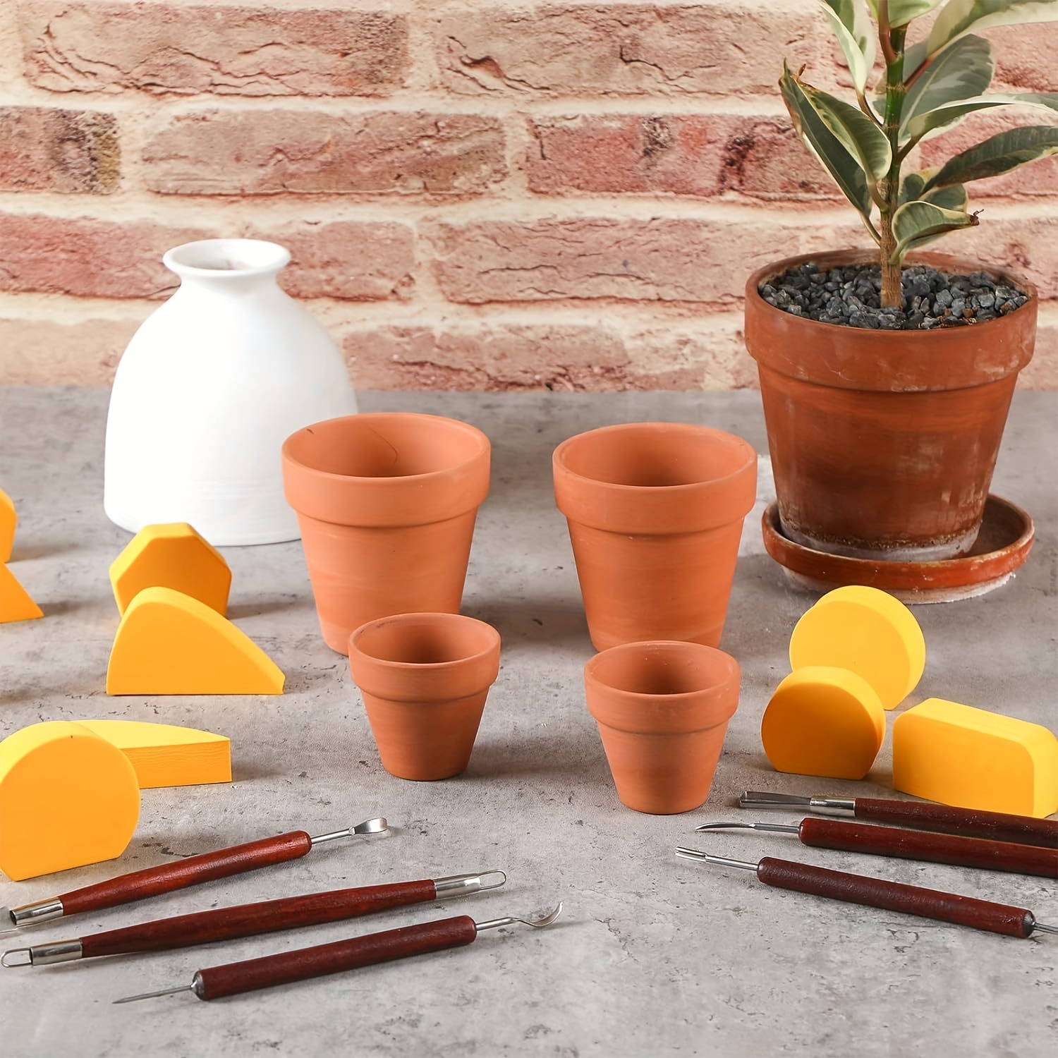 24 Pcs Small Mug Handle Molds Ceramic Tools for Pottery Clay Cup