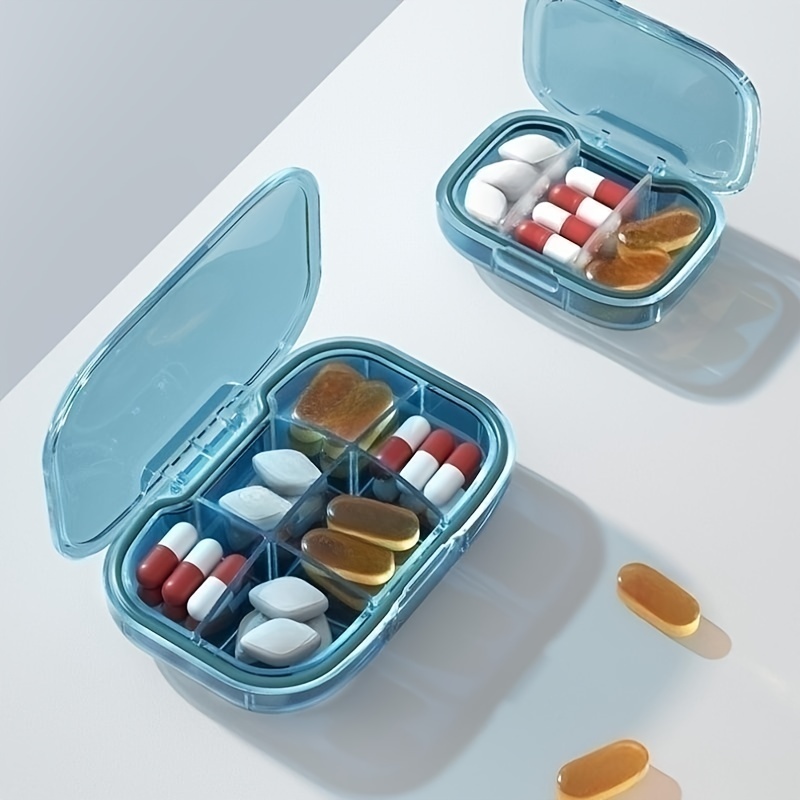 Pill Box 3 Compartment Medicine Pill Organizer, Mini Pill Box