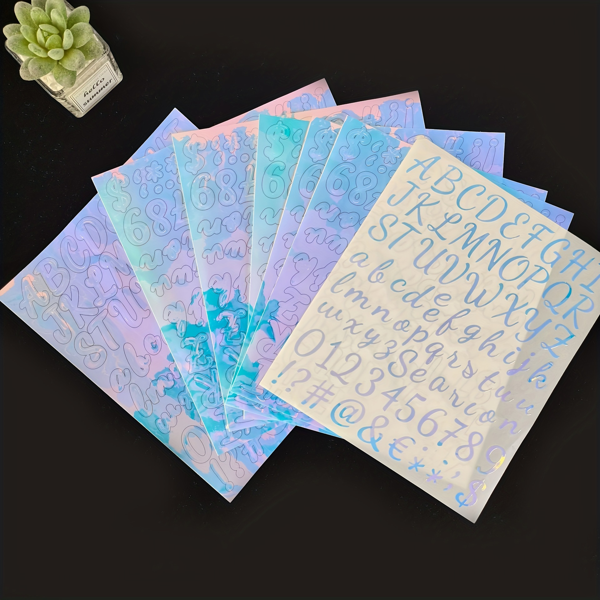 28 Colorful Glitter Letter Stickers Foam Self adhesive A z - Temu