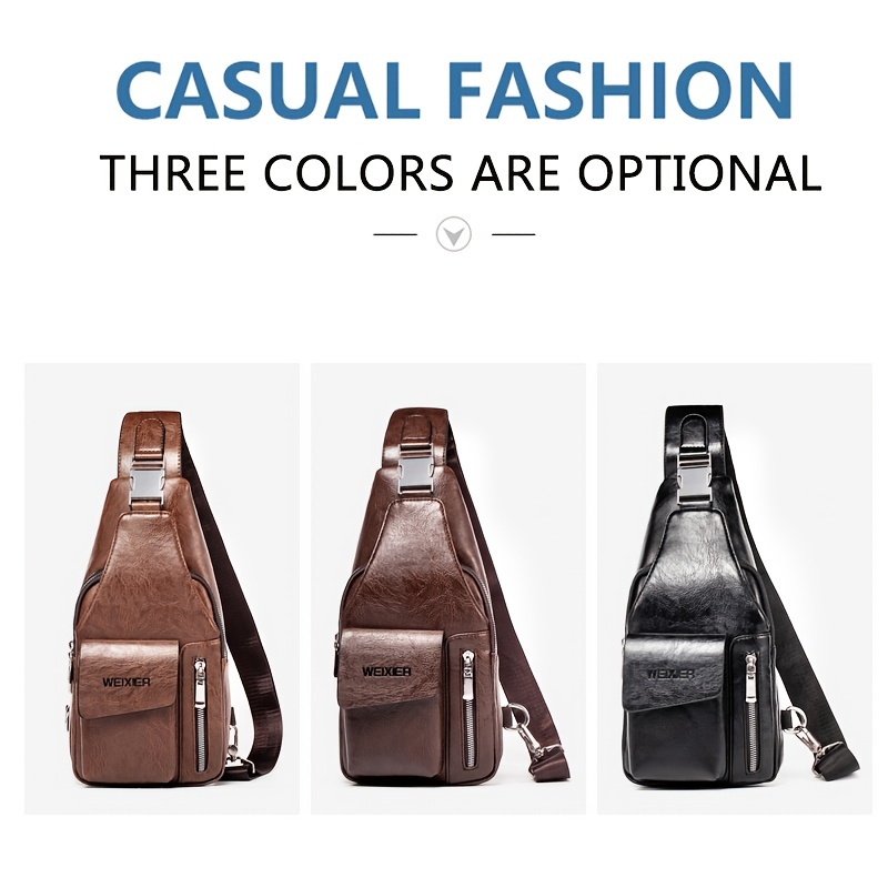 Casual Sports Chest Bag Men's Chest Front Crossbody Bag Fashion Men's  Backpack New Small Men's Shoulder Travel Bag - Temu